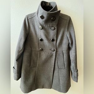 Adorable women’s charcoal pea coat-L